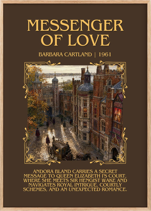 Messenger Of Love Minimalist Book Poster by Barbara Cartland