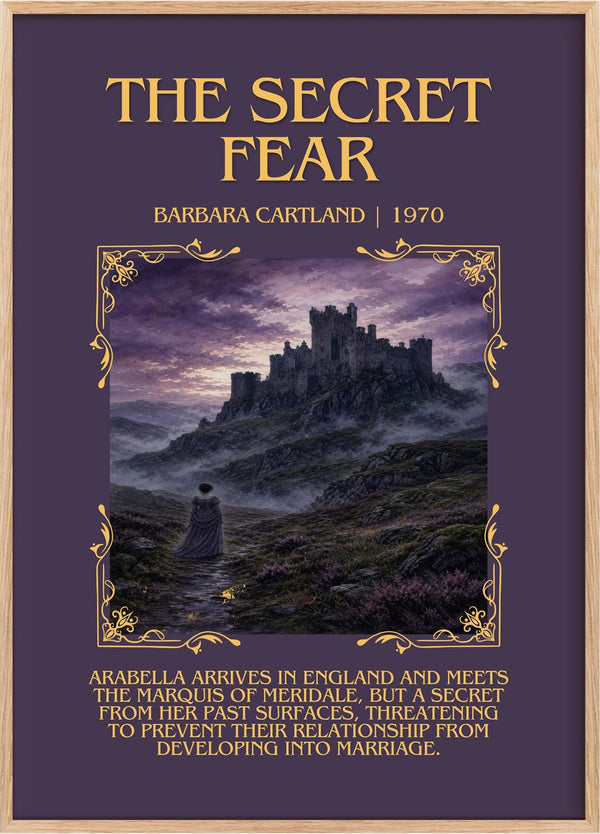 The Secret Fear Minimalist Book Poster by Barbara Cartland