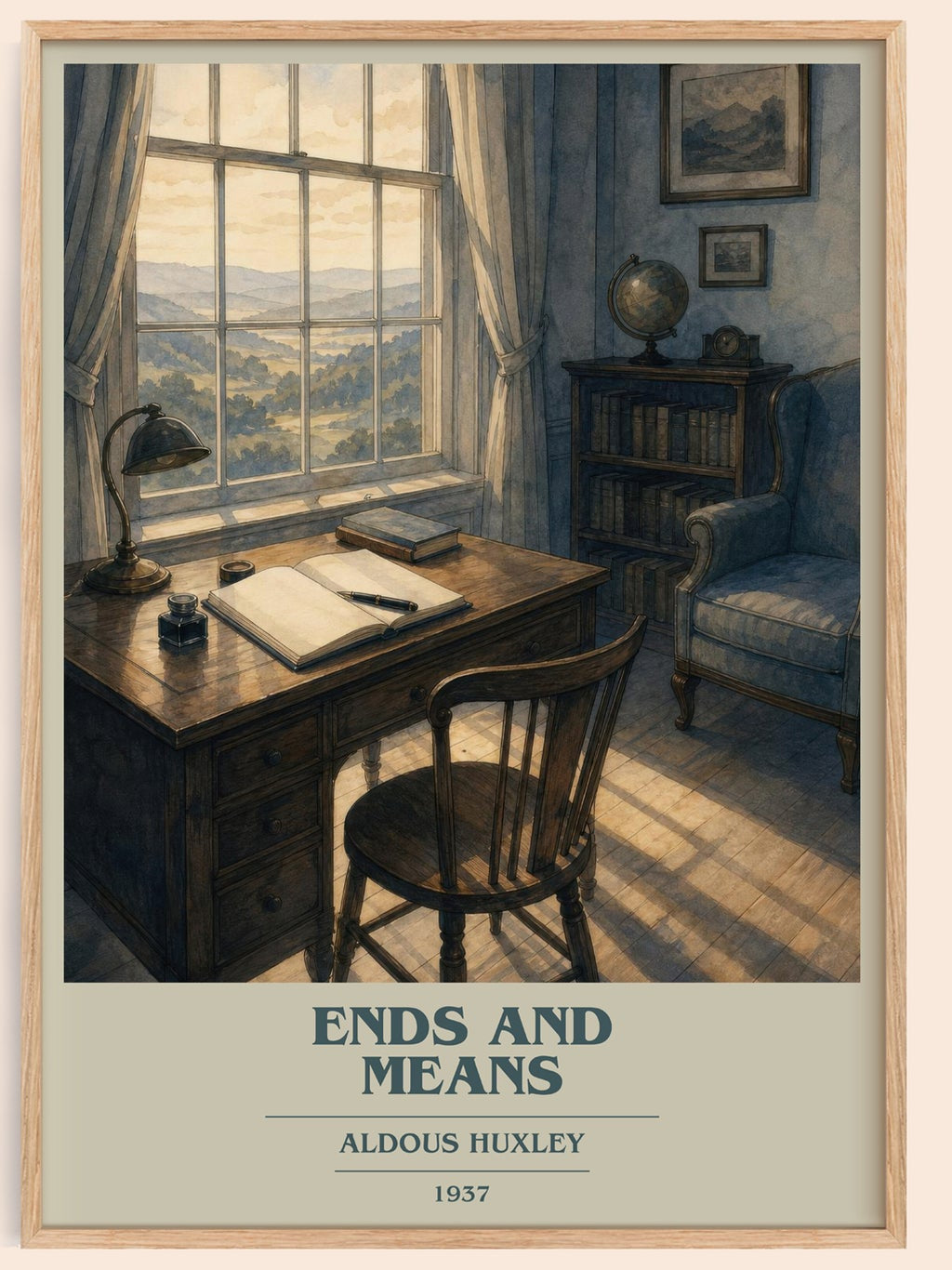 Ends And Means Book Cover Poster by Aldous Huxley