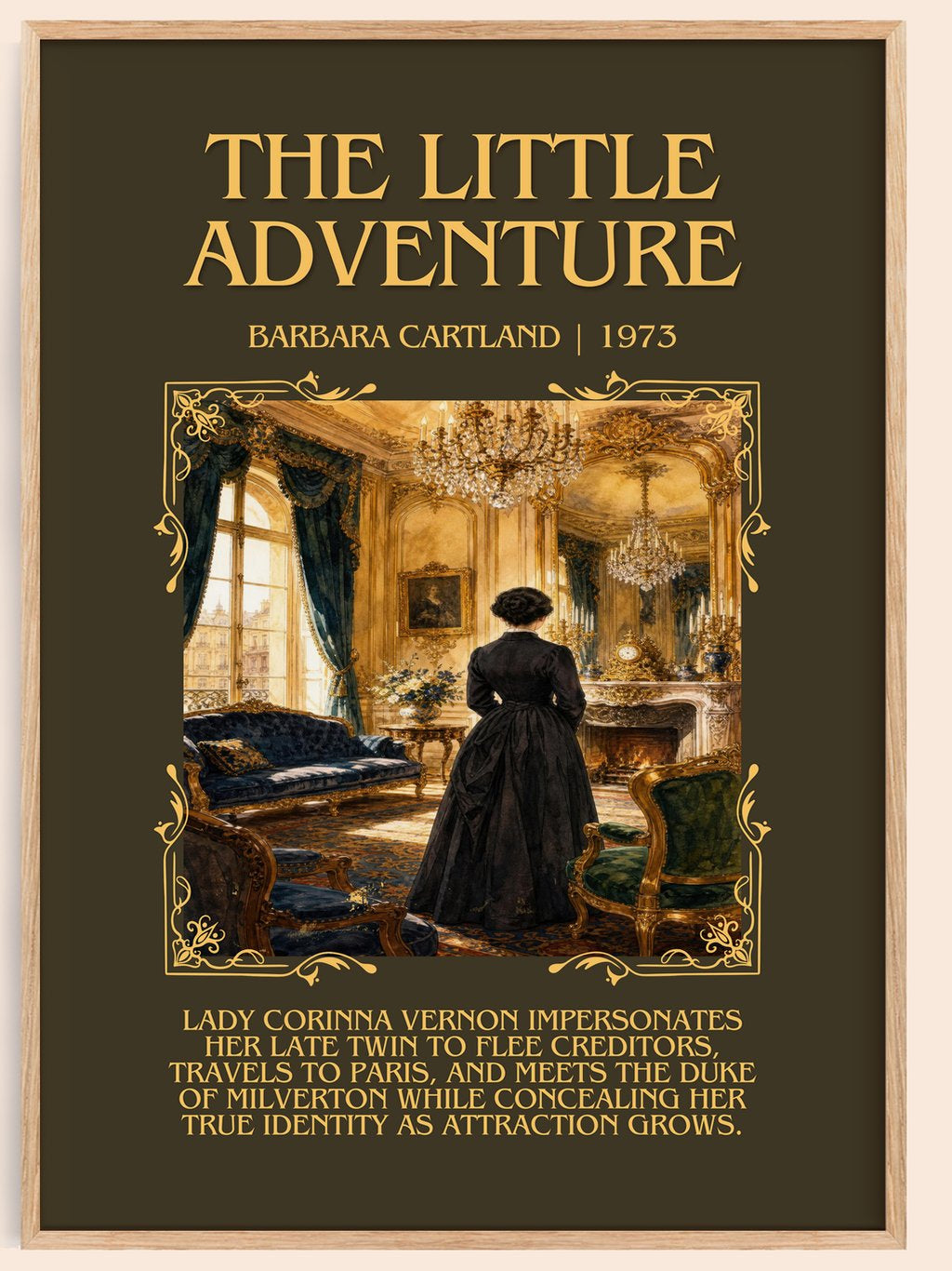 The Little Adventure Minimalist Book Poster by Barbara Cartland – book poster