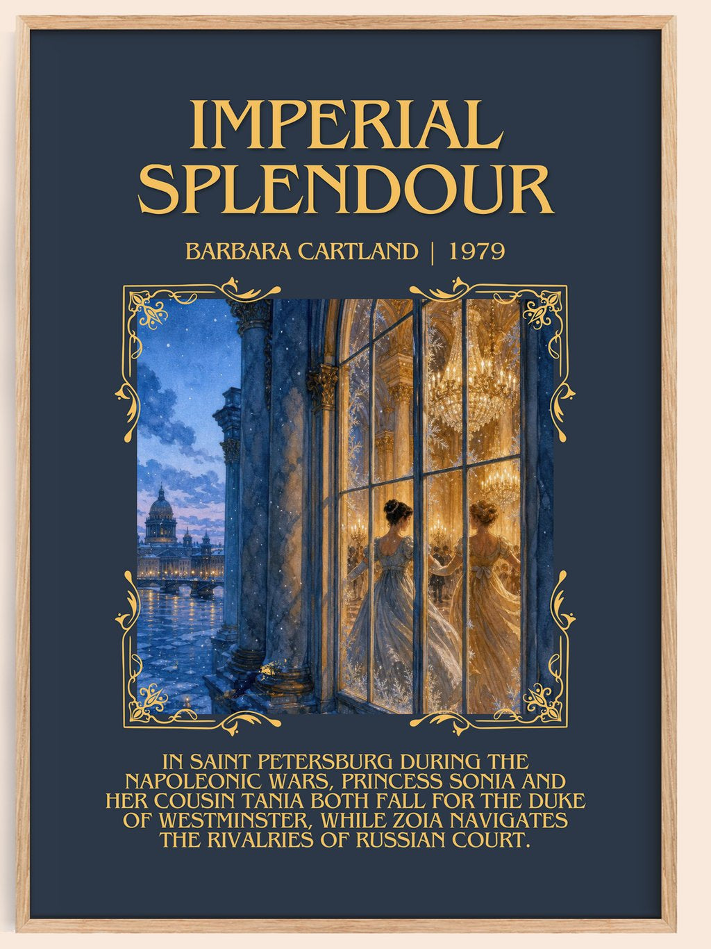 Imperial Splendour Minimalist Book Poster by Barbara Cartland – book poster