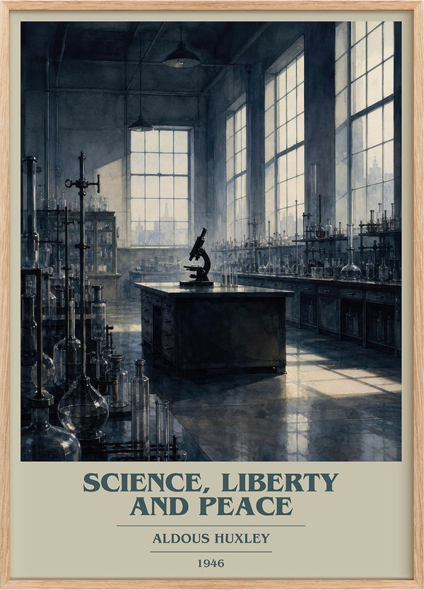 Science, Liberty And Peace Book Cover Poster by Aldous Huxley