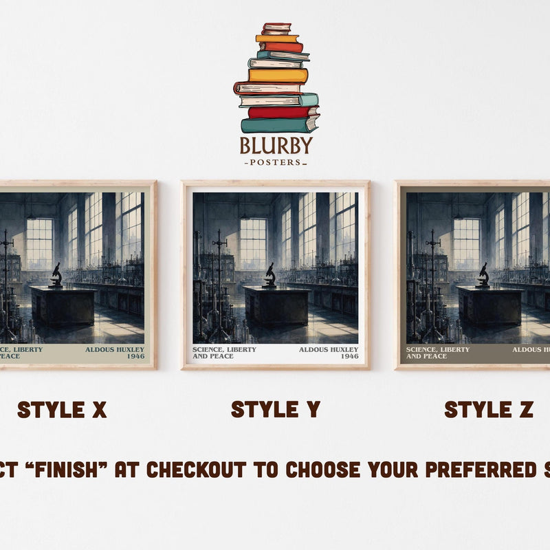 Science, Liberty And Peace Literary Art Print by Aldous Huxley