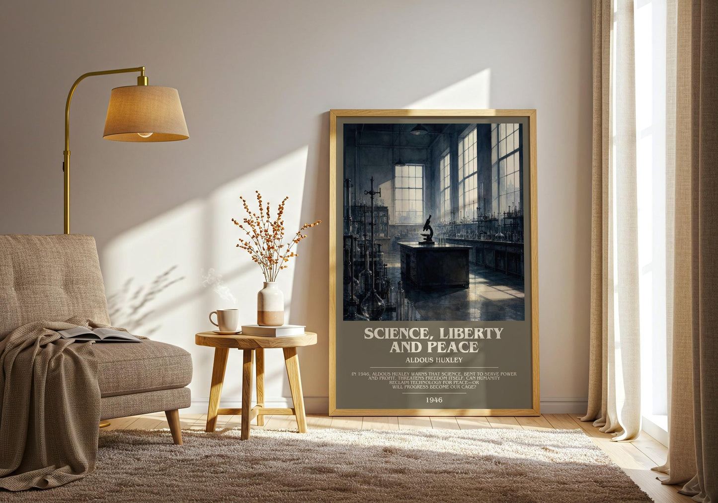 Science, Liberty And Peace Bookish Wall Art by Aldous Huxley