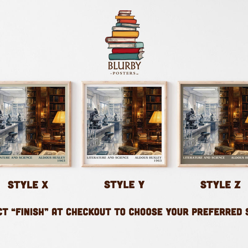 Literature And Science Literary Art Print by Aldous Huxley