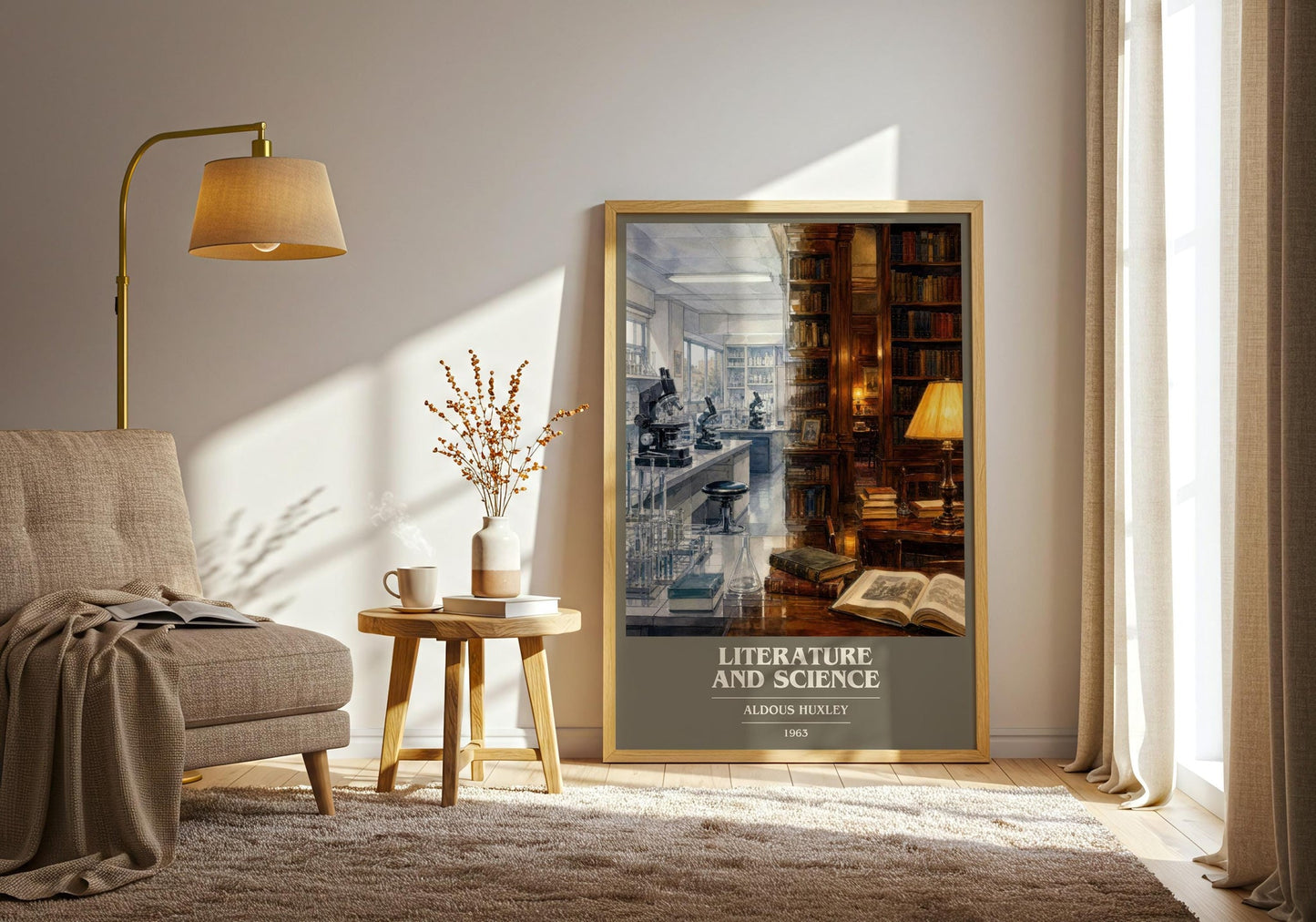 Literature And Science Book Cover Poster by Aldous Huxley