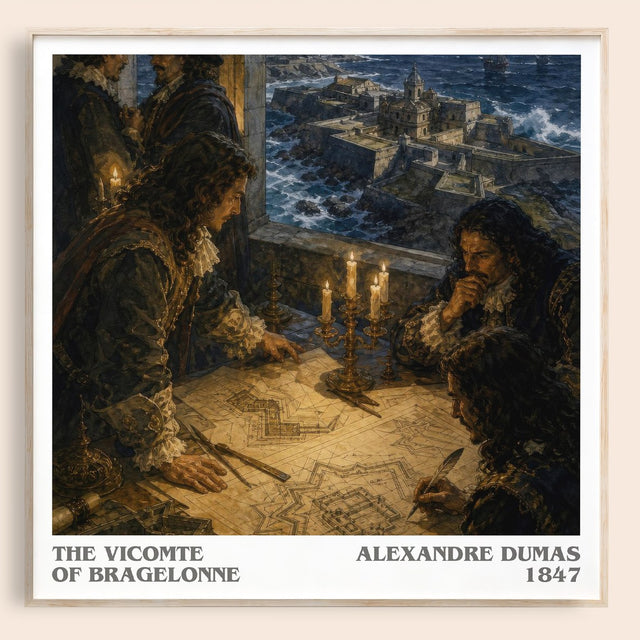 The Vicomte Of Bragelonne Literary Art Print by Alexandre Dumas