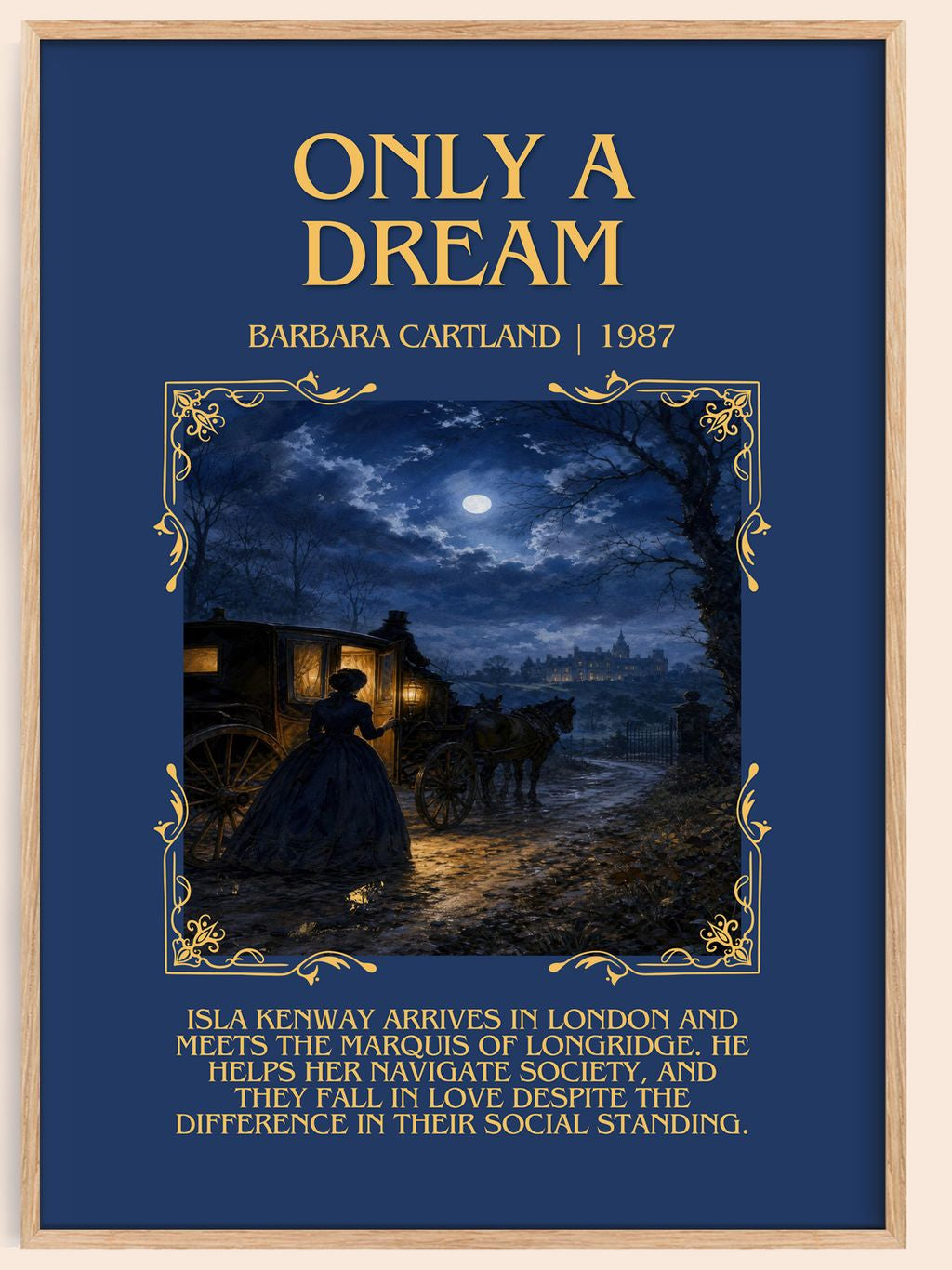 Only A Dream Minimalist Book Poster by Barbara Cartland – book poster