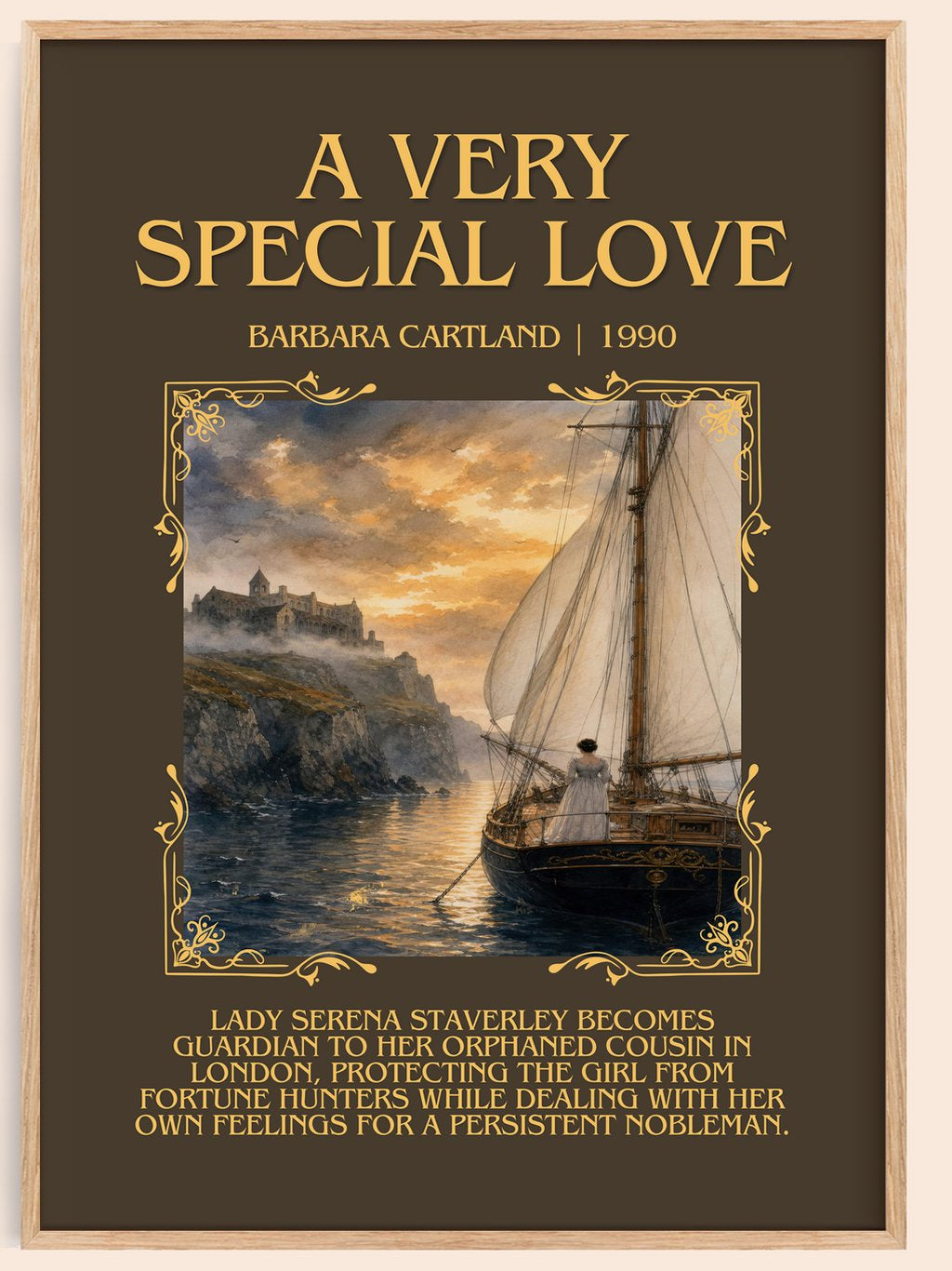 A Very Special Love Minimalist Book Poster by Barbara Cartland – book poster