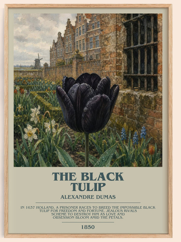 The Black Tulip Bookish Wall Art by Alexandre Dumas