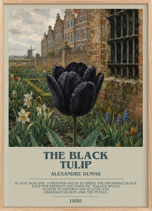 The Black Tulip Bookish Wall Art by Alexandre Dumas