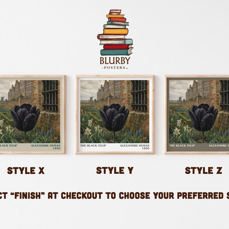 The Black Tulip Literary Art Print by Alexandre Dumas