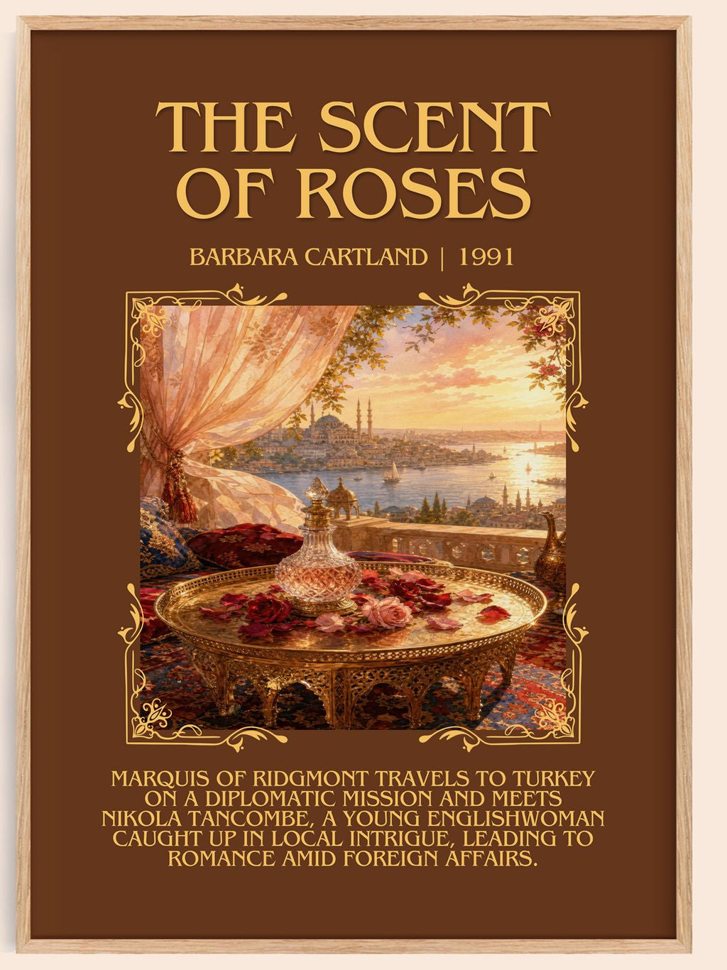 The Scent Of Roses Minimalist Book Poster by Barbara Cartland – book poster