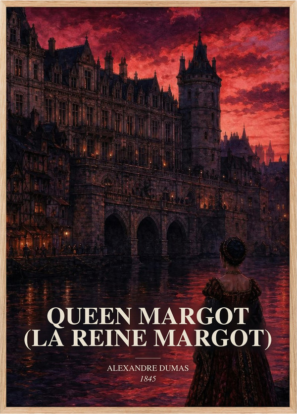 Queen Margot (La Reine Margot) Book Watercolour Illustration by Alexandre Dumas