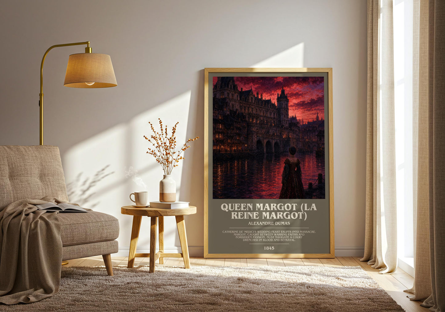 Queen Margot (La Reine Margot) Bookish Wall Art by Alexandre Dumas