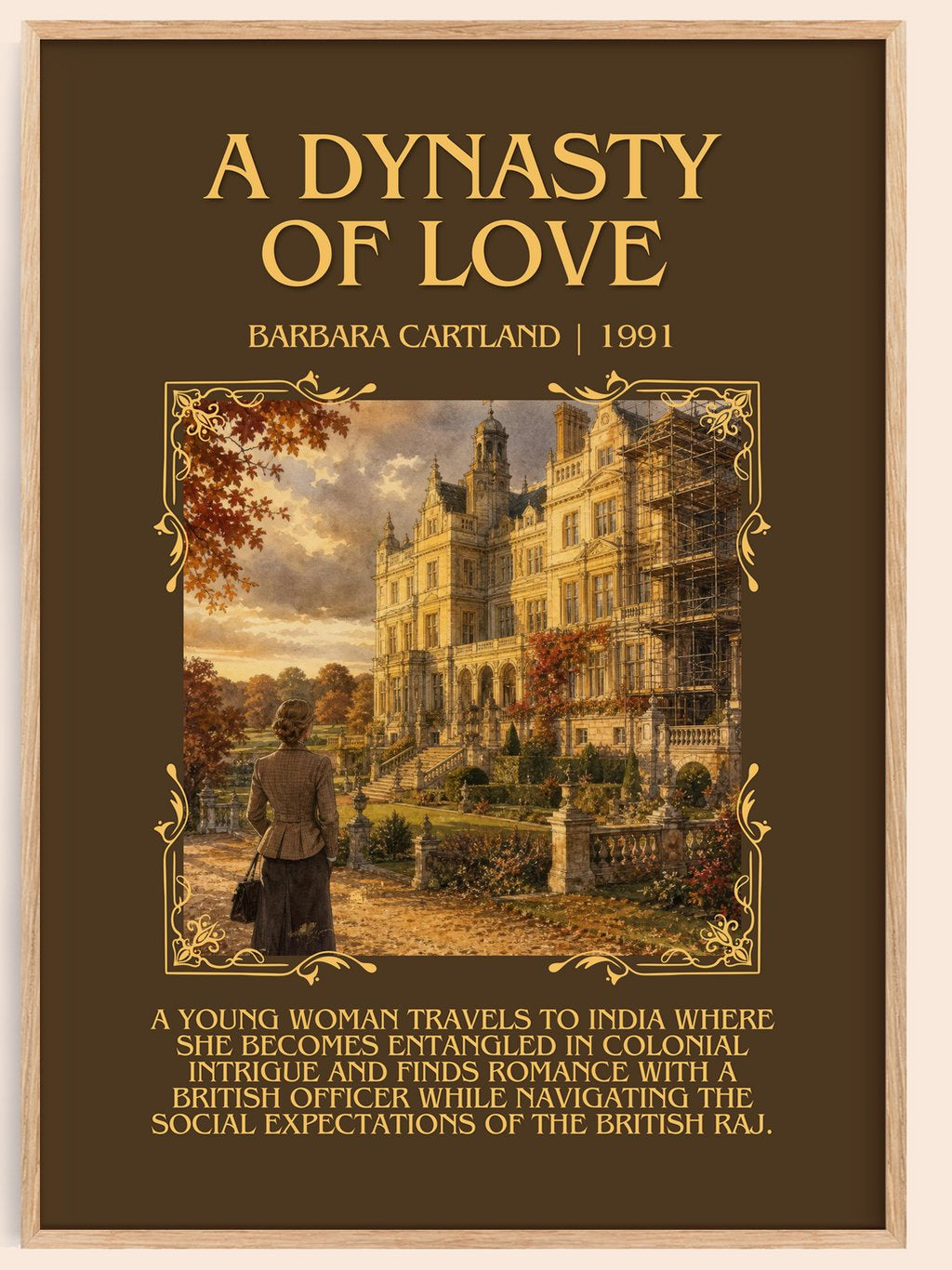 A Dynasty Of Love Minimalist Book Poster by Barbara Cartland – book poster