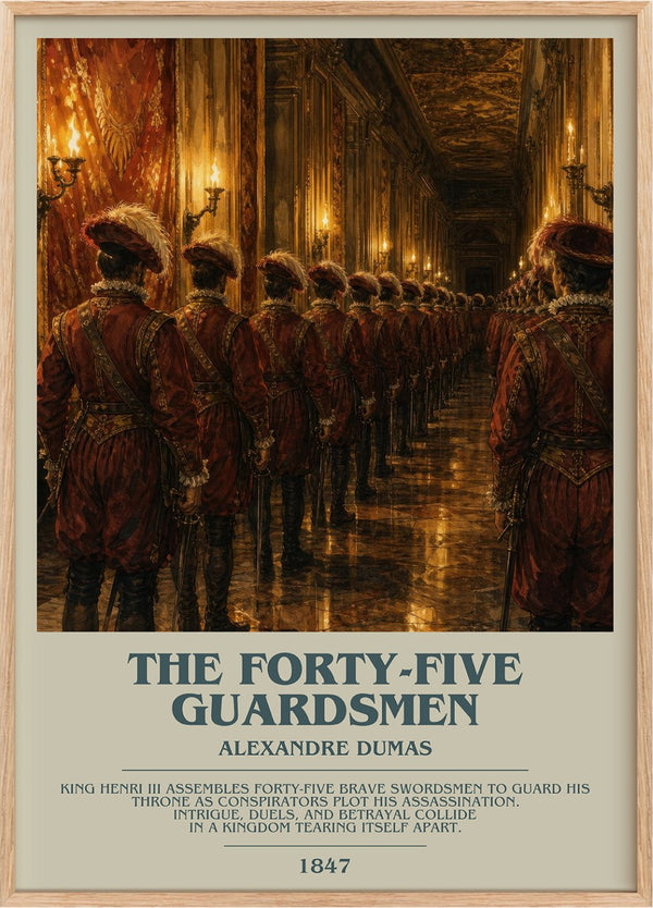 The Forty-Five Guardsmen Bookish Wall Art by Alexandre Dumas