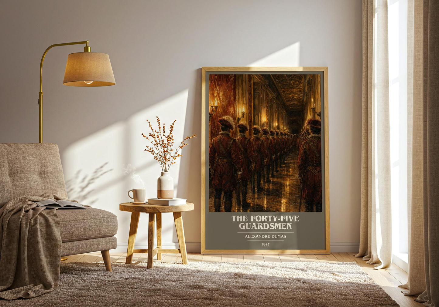 The Forty-Five Guardsmen Book Cover Poster by Alexandre Dumas