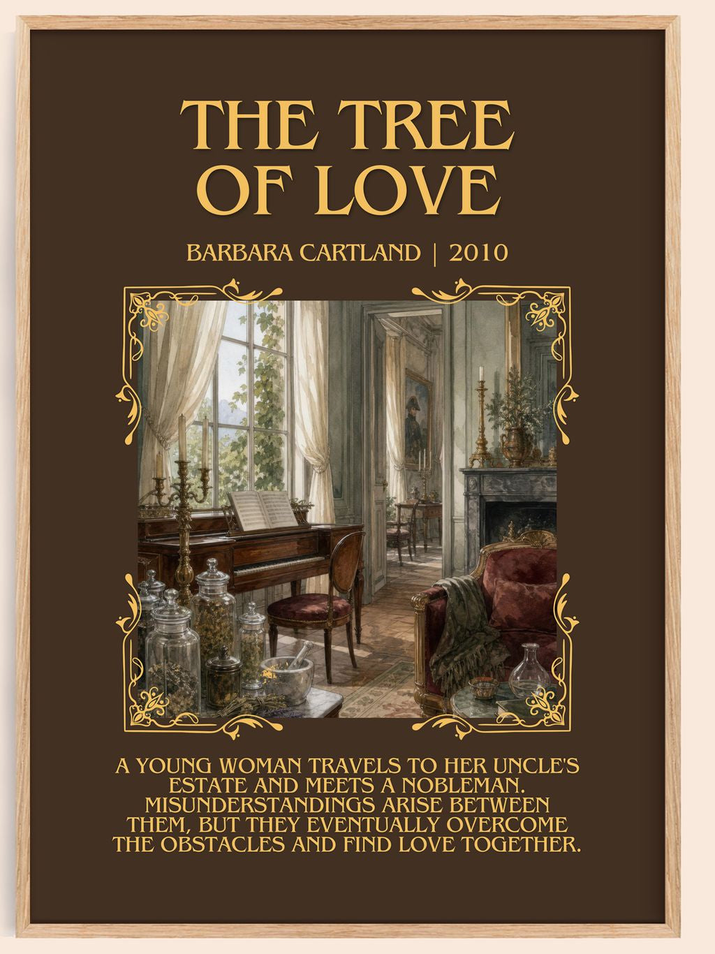 The Tree Of Love Minimalist Book Poster by Barbara Cartland – book poster
