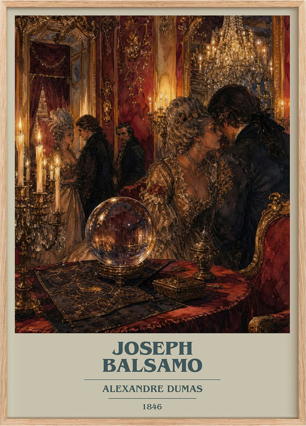 Joseph Balsamo Book Cover Poster by Alexandre Dumas