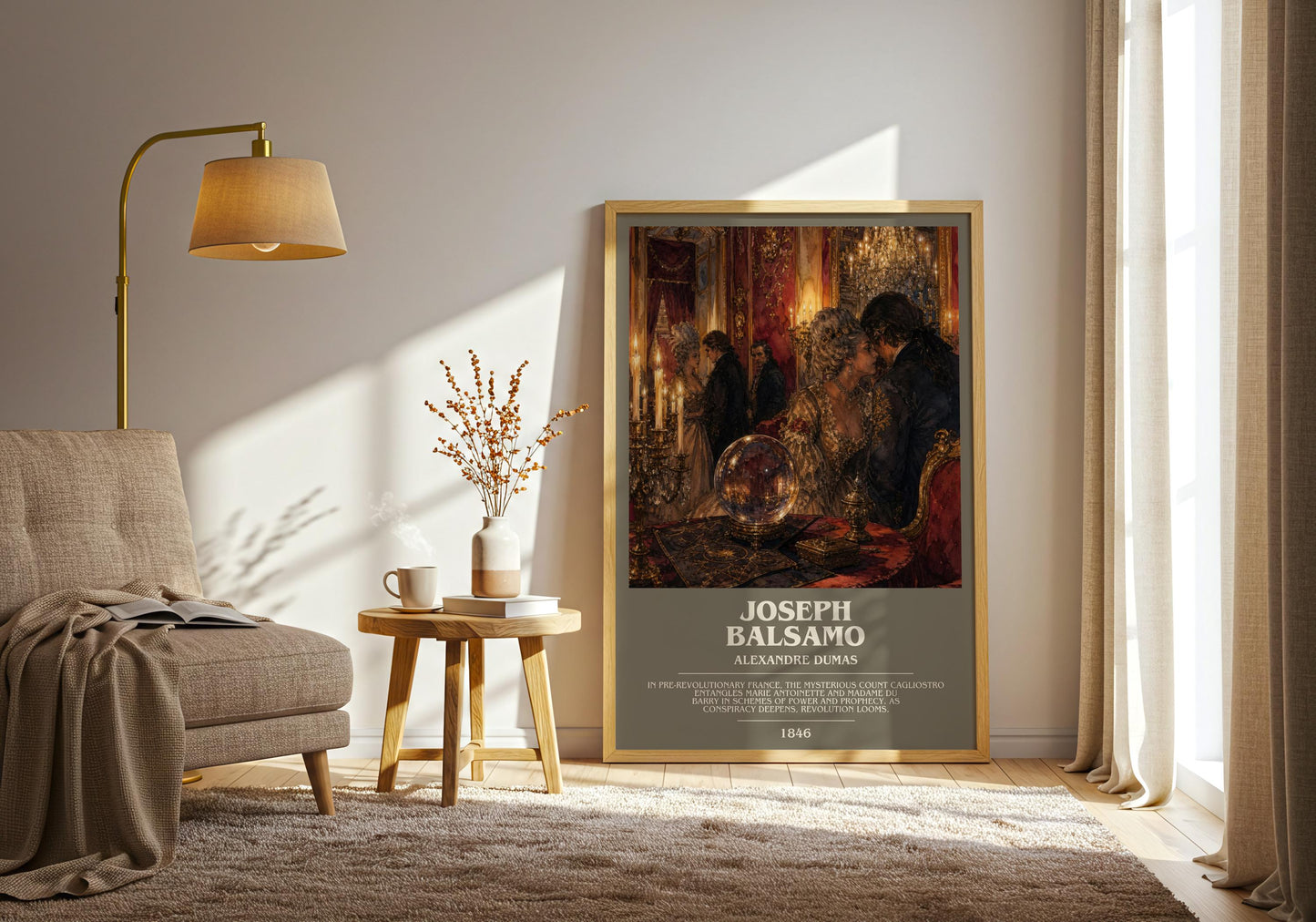 Joseph Balsamo Bookish Wall Art by Alexandre Dumas