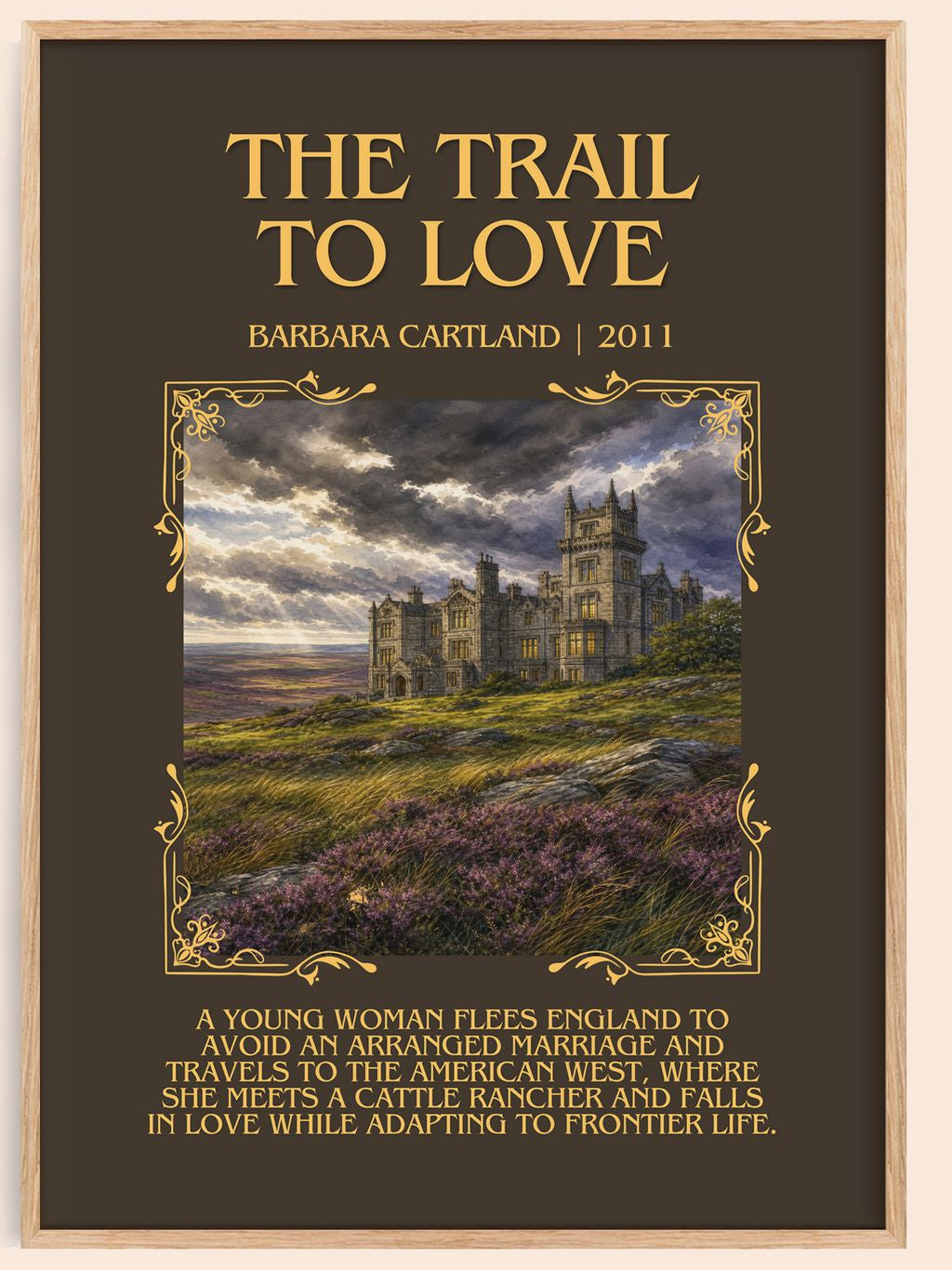 The Trail To Love Minimalist Book Poster by Barbara Cartland – book poster