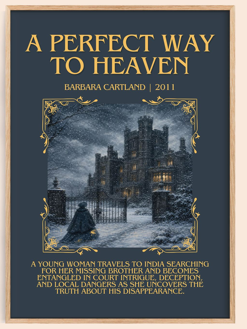 A Perfect Way To Heaven Minimalist Book Poster by Barbara Cartland – book poster