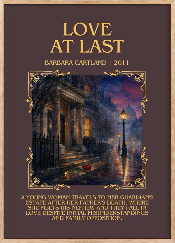 Love At Last Minimalist Book Poster by Barbara Cartland