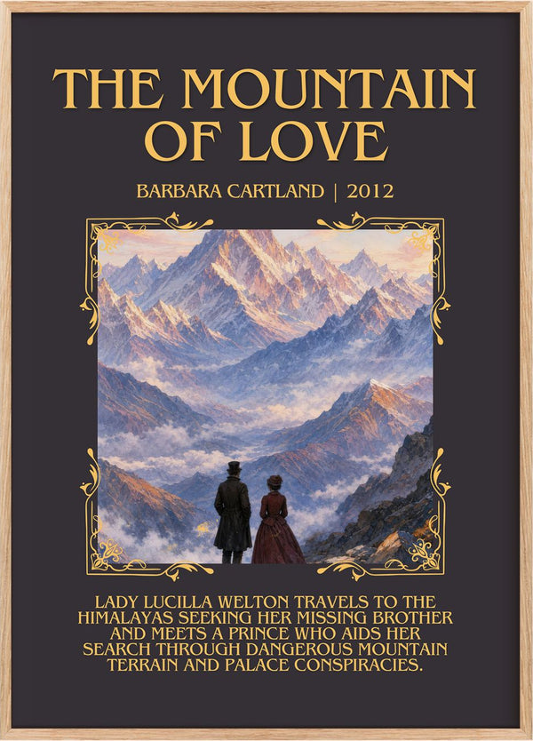 The Mountain Of Love Minimalist Book Poster by Barbara Cartland