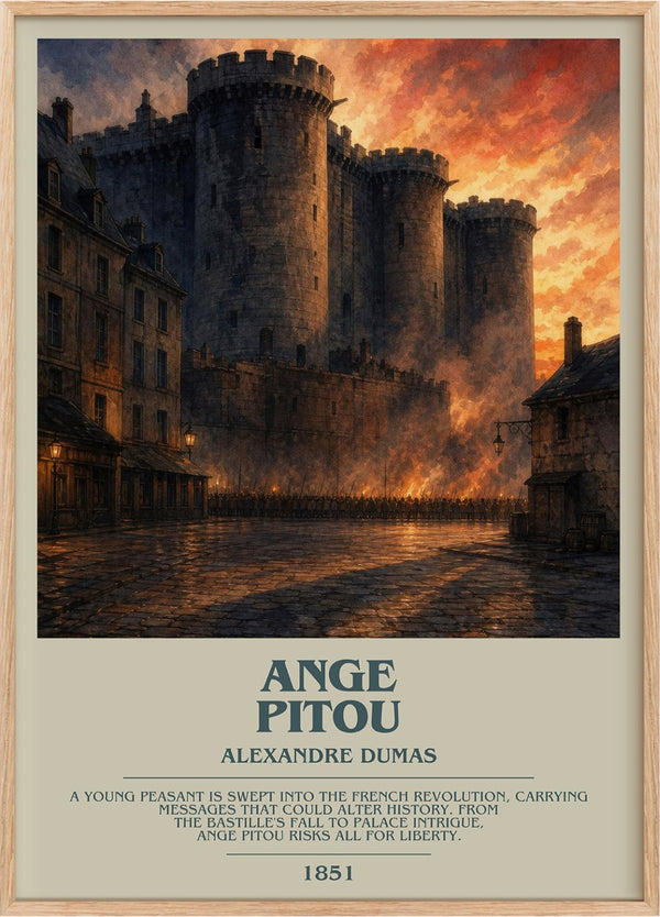 Ange Pitou Bookish Wall Art by Alexandre Dumas