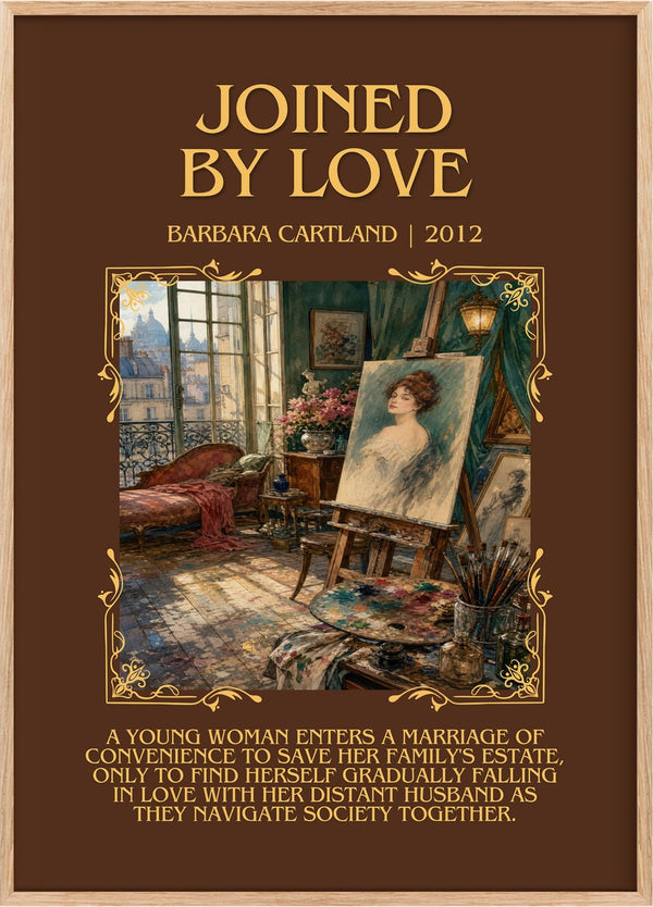 Joined By Love Minimalist Book Poster by Barbara Cartland