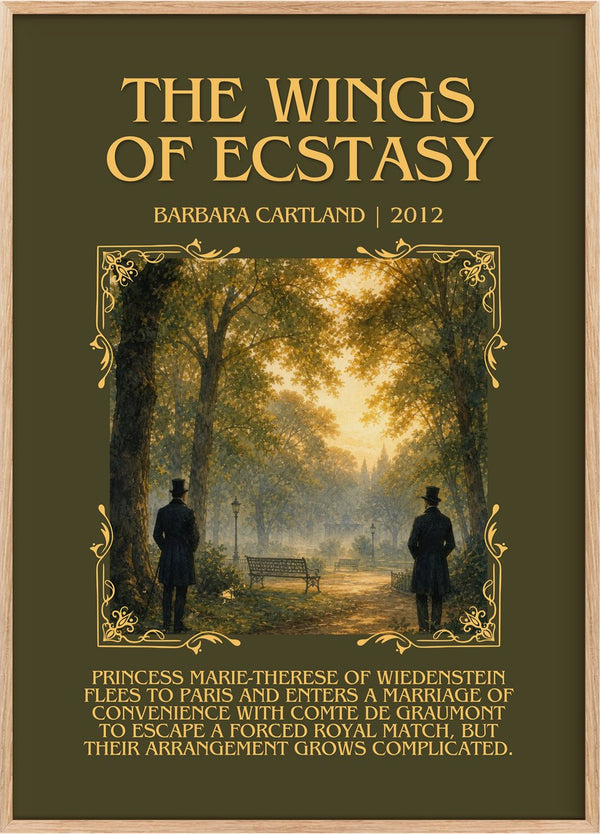 The Wings Of Ecstasy Minimalist Book Poster by Barbara Cartland
