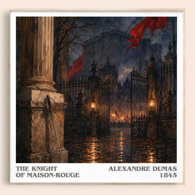 The Knight Of Maison-Rouge Literary Art Print by Alexandre Dumas