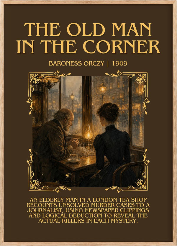 The Old Man In The Corner Minimalist Book Poster by Baroness Orczy