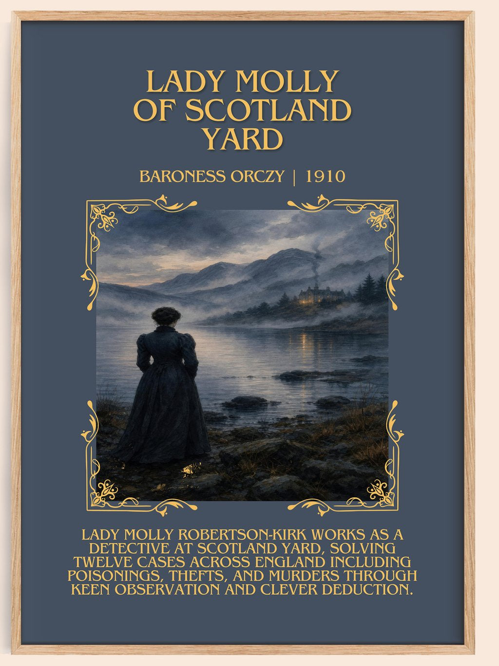 Lady Molly Of Scotland Yard Minimalist Book Poster by Baroness Orczy – book poster
