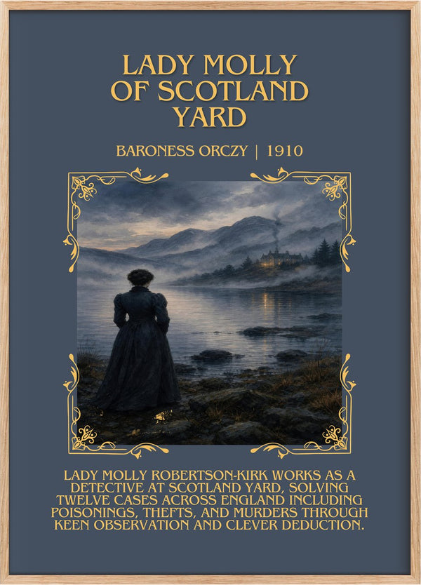 Lady Molly Of Scotland Yard Minimalist Book Poster by Baroness Orczy