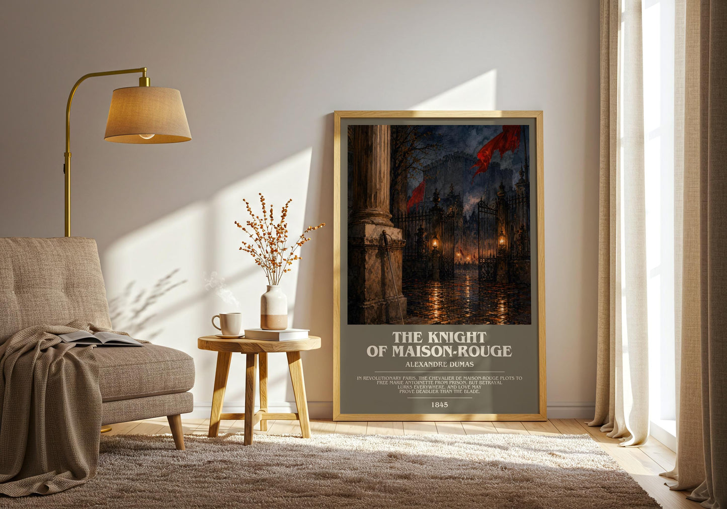 The Knight Of Maison-Rouge Bookish Wall Art by Alexandre Dumas