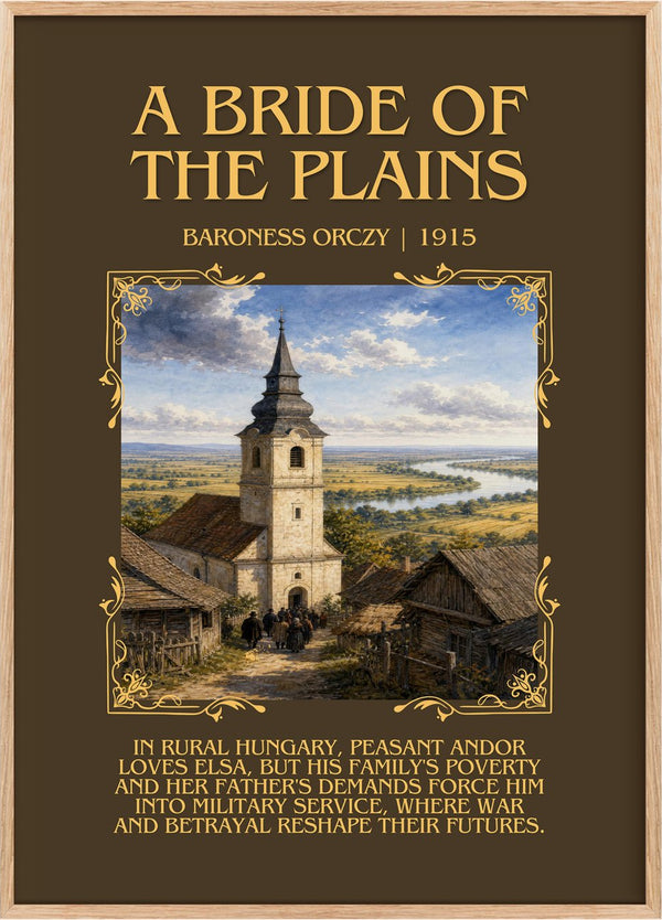 A Bride Of The Plains Minimalist Book Poster by Baroness Orczy