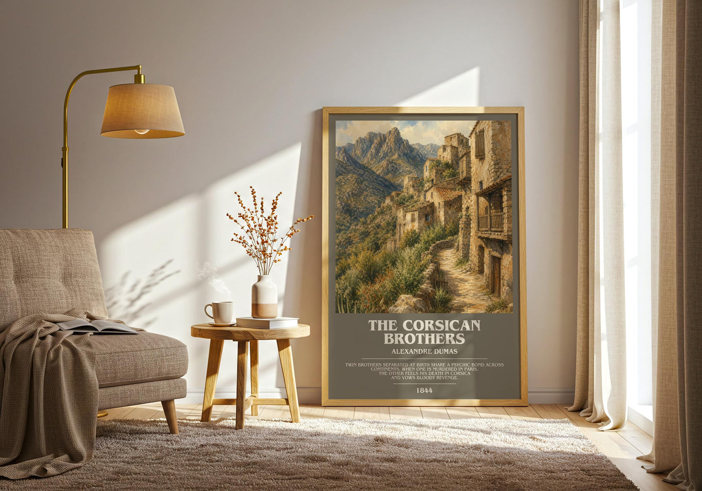 The Corsican Brothers Bookish Wall Art by Alexandre Dumas