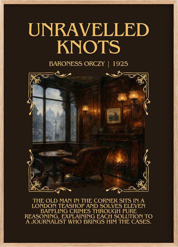 Unravelled Knots Minimalist Book Poster by Baroness Orczy