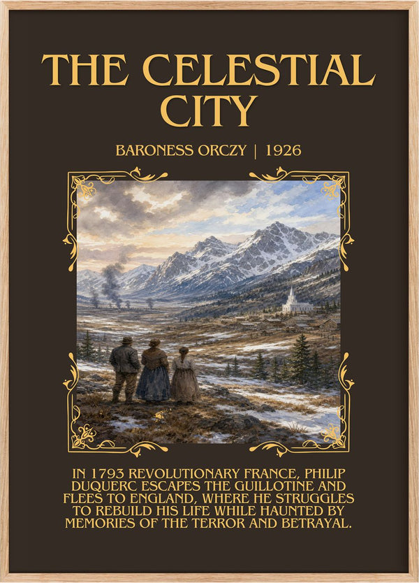 The Celestial City Minimalist Book Poster by Baroness Orczy