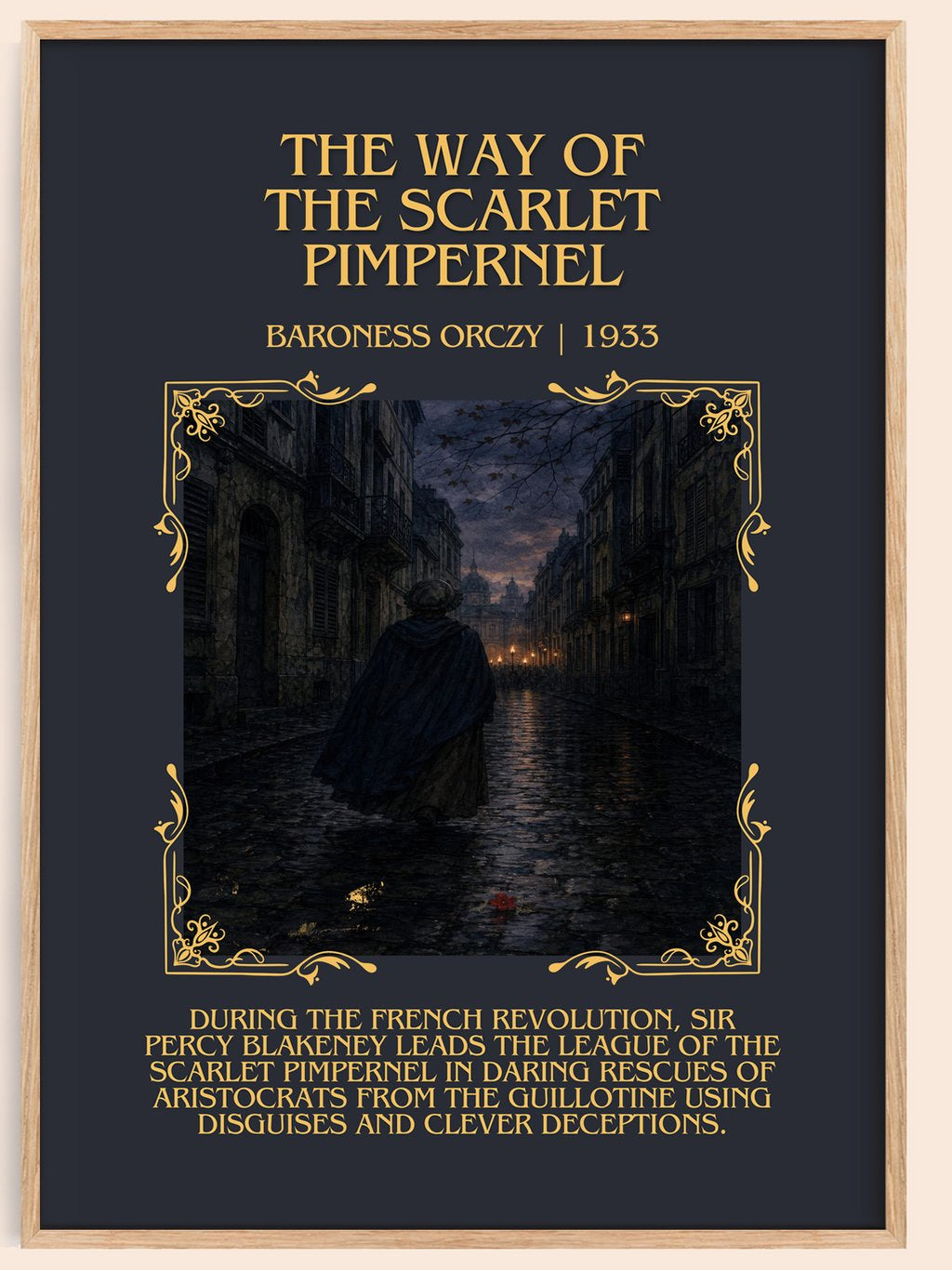 Way Of The Scarlet Pimpernel Minimalist Book Poster by Baroness Orczy – book poster