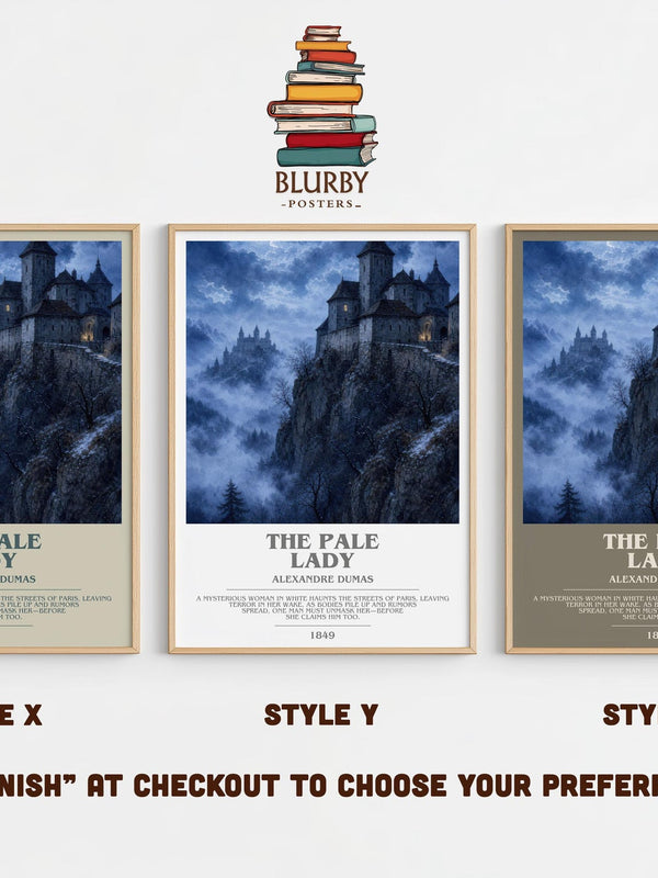 The Pale Lady Bookish Wall Art by Alexandre Dumas
