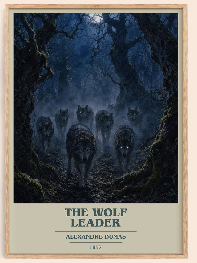 The Wolf Leader Book Cover Poster by Alexandre Dumas