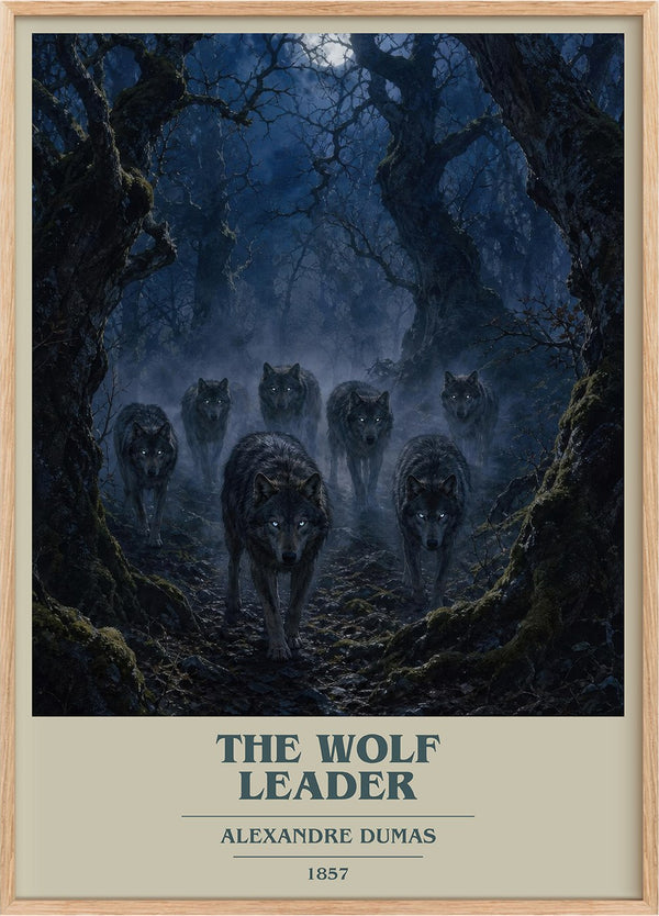 The Wolf Leader Book Cover Poster by Alexandre Dumas