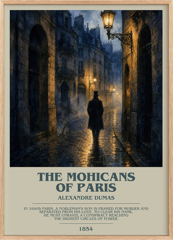 The Mohicans Of Paris Bookish Wall Art by Alexandre Dumas