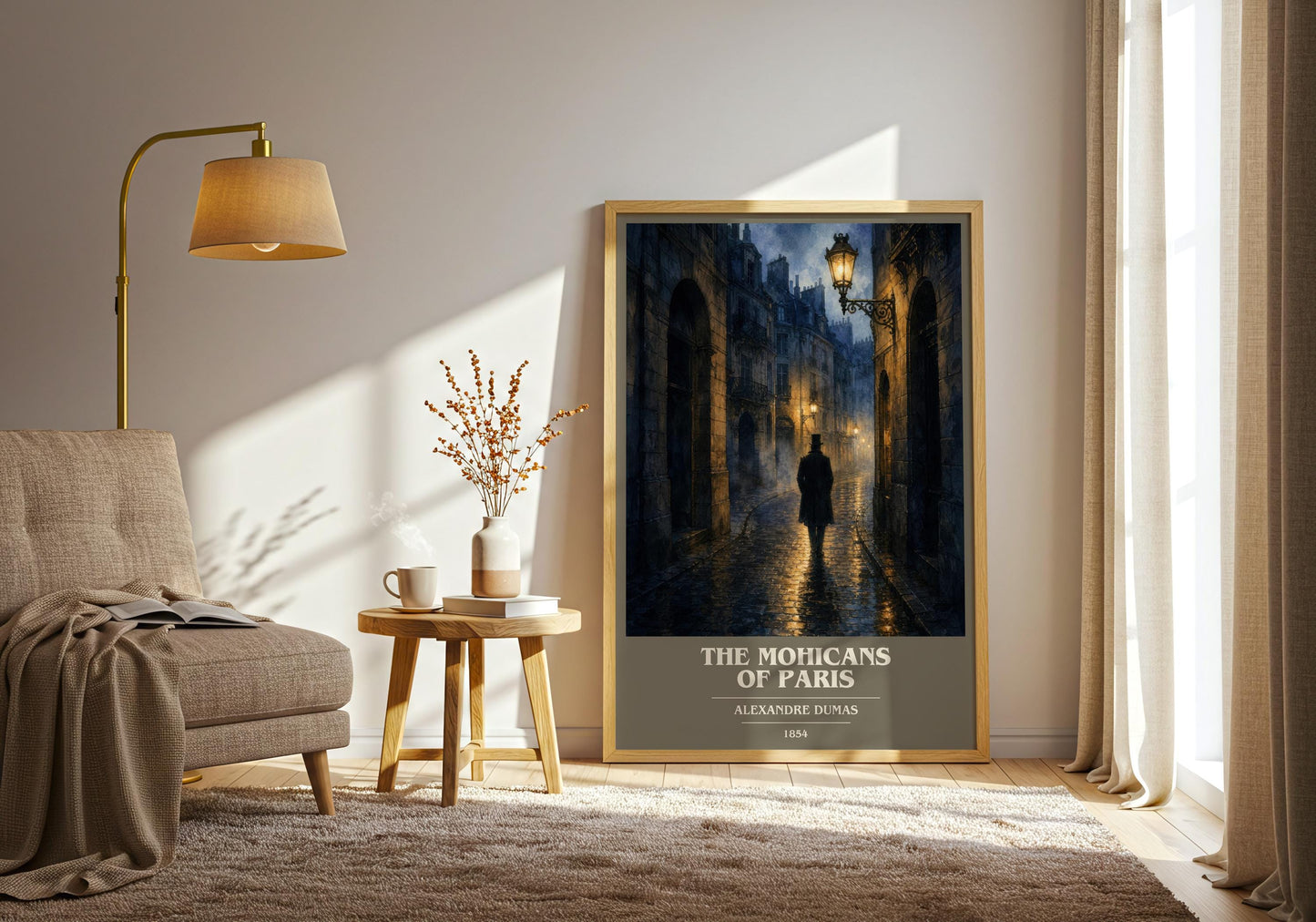 The Mohicans Of Paris Book Cover Poster by Alexandre Dumas