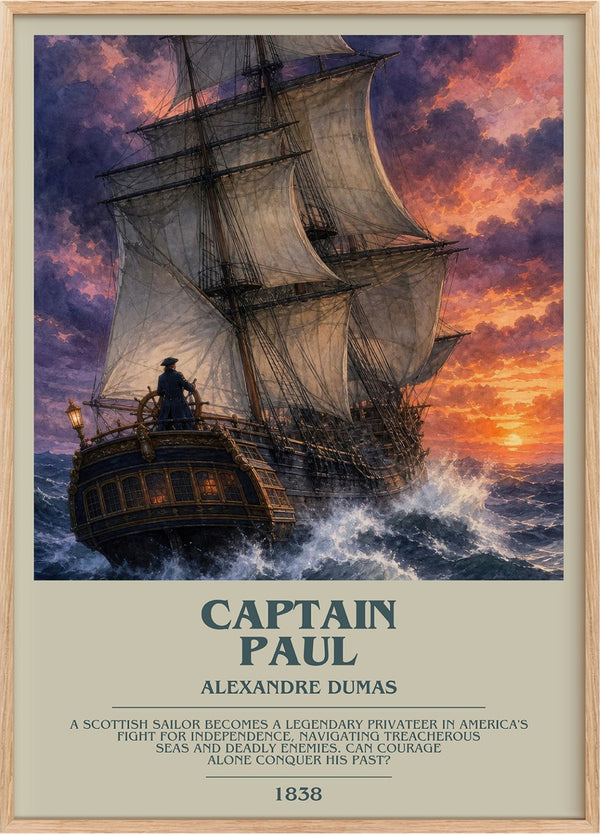 Captain Paul Bookish Wall Art by Alexandre Dumas