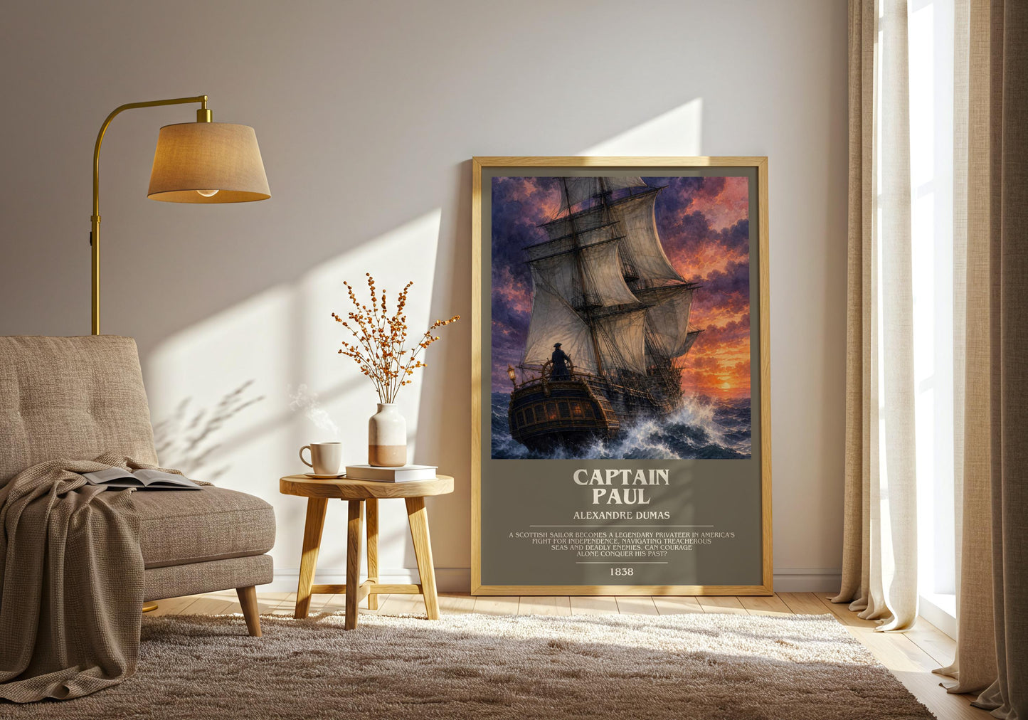 Captain Paul Bookish Wall Art by Alexandre Dumas