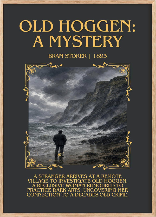 Old Hoggen: A Mystery Minimalist Book Poster by Bram Stoker